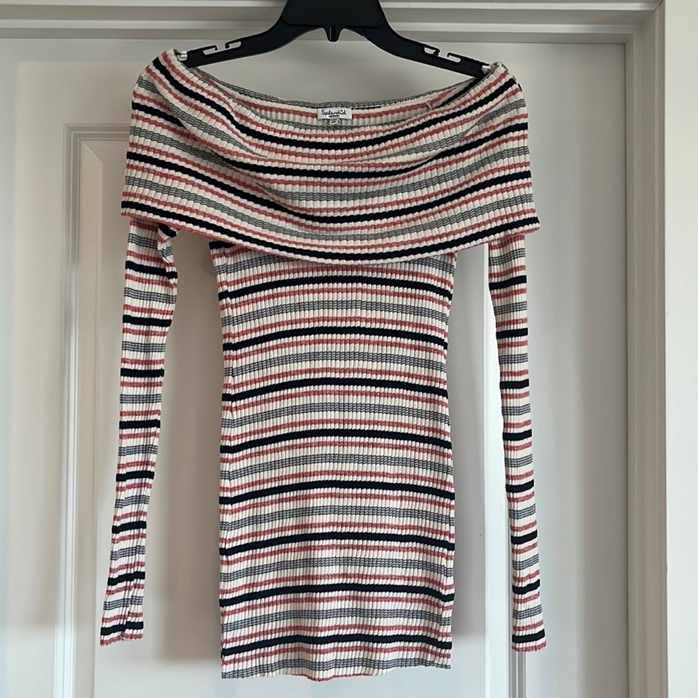 Splendid Off-shoulder Striped Top